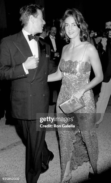 Calvin Klein and Kelly Klein attend The Metropolitan Museum of Art Costume Institute Gala on December 9, 1991 at the Metropolitan Museum of Art in...