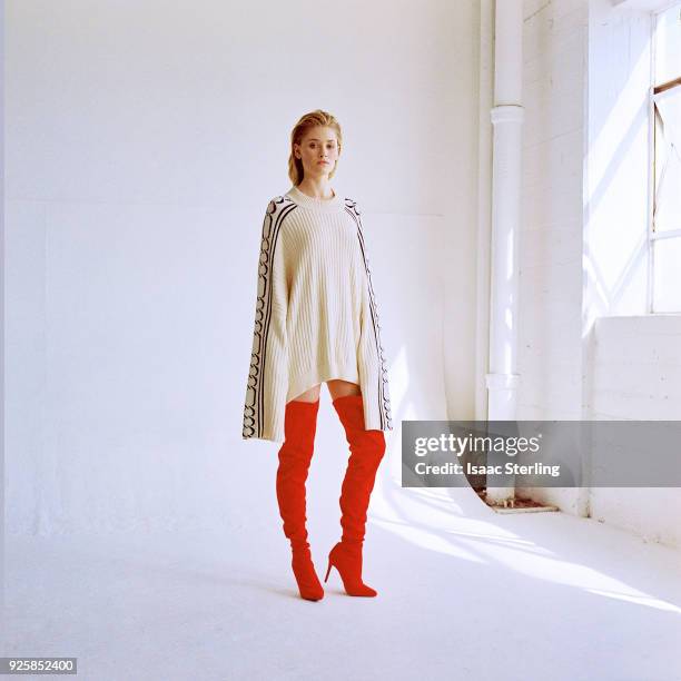 Actress Virginia Gardner is photographed for The Laterals on November 21, 2017 in Los Angeles, California. PUBLISHED IMAGE.