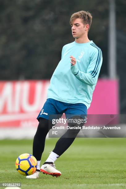 Alessandro Tripaldelli during a Juventus training session at Juventus Center Vinovo on March 1, 2018 in Vinovo, Italy.