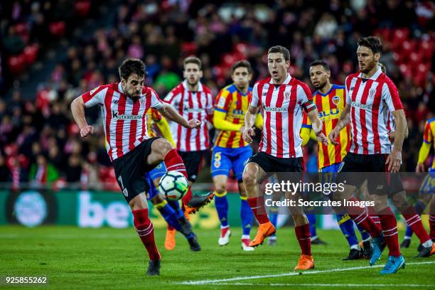 Benat of Athletic Bilbao during the La Liga Santander match between Athletic de Bilbao v Valencia at the Estadio San Mames on February 28, 2018 in...