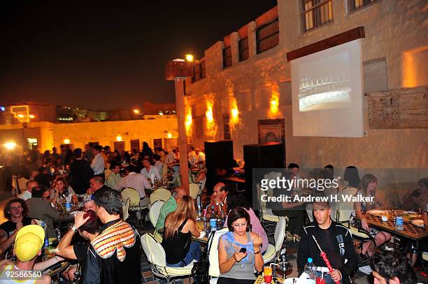 General view of atmosphere at "The Mummy" screening After Party at Tajine at the Souq Waqif during the 2009 Doha Tribeca Film Festival on October 31,...