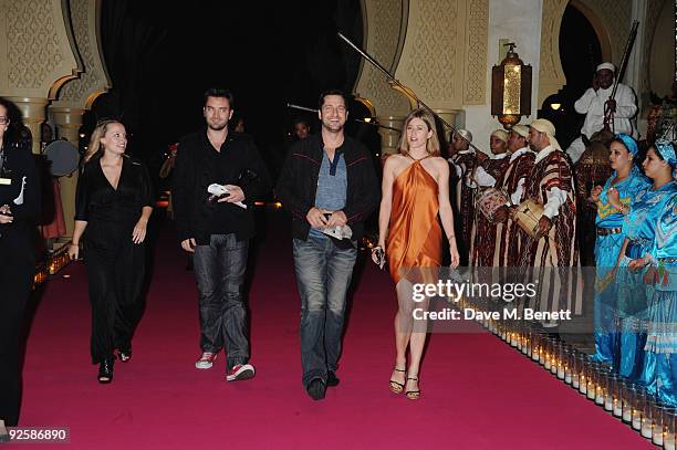 Actor Gerard Butler and guest arrive for the grand opening night of the Kerzner Mazagan Beach Resort on October 31, 2009 in El Jadida, Morocco. 1,500...