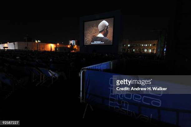 General view of atmosphere at "The Mummy" screening at the Souq Waqif during the 2009 Doha Tribeca Film Festival on October 31, 2009 in Doha, Qatar.