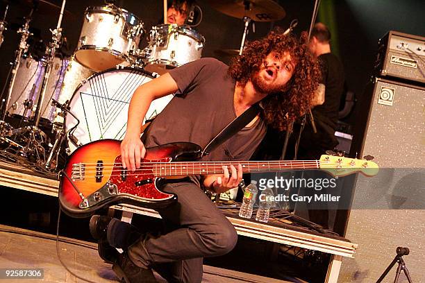 Musician Ian Peres performs with Wolfmother at Stubb's Bar-B-Q on October 30, 2009 in Austin, Texas.