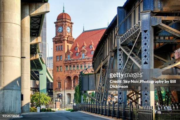 richmond train station elevated tracks - richmond stock pictures, royalty-free photos & images