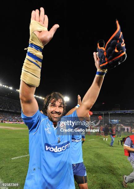 Victor Matfield of the Bulls during the Absa Currie Cup match between Blue Bulls and Free State Cheetahs from Loftus Versfeld on October 31, 2009 in...