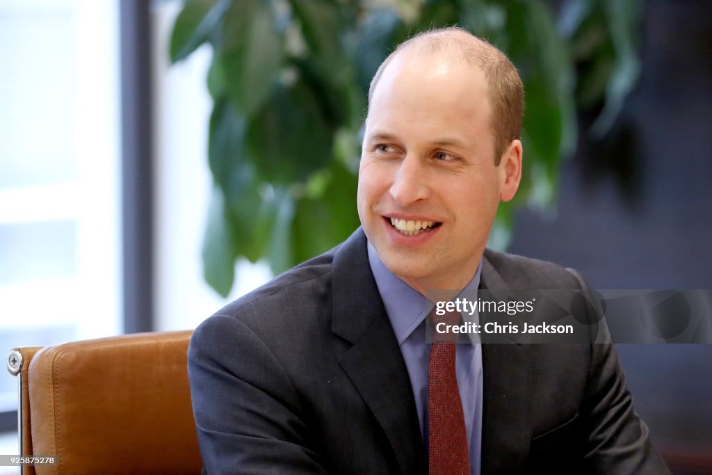 The Duke Of Cambridge Introduces New Workplace Mental Health Initiatives