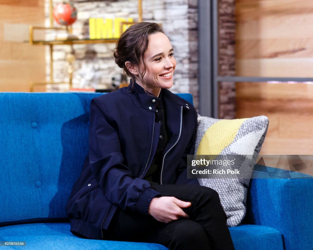 Ellen Page visits The IMDb Show