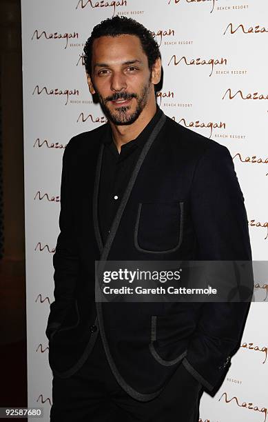 Actor Tomer Sisley arrives for the grand opening night of the Kerzner Mazagan Beach Resort on October 31, 2009 in El Jadida, Morocco. 1,500 guest...