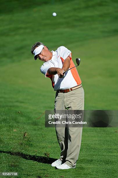 John Cook hits to the 11th green during the third round of the Charles Schwab Cup Championship held at Sonoma Golf Club on October 31, 2008 in...