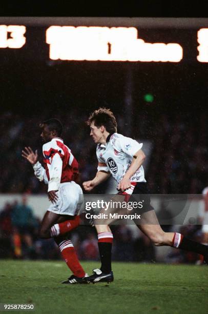 Arsenal 1-1 Middlesbrough, Premier league match at Highbury, Saturday 19th December 1992.