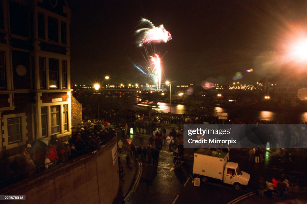 Bonfire celebrations at Stockton's Riverside