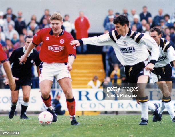 Jamie Pollock, Port Vale v Middlesbrough FC, 17th September 1994.