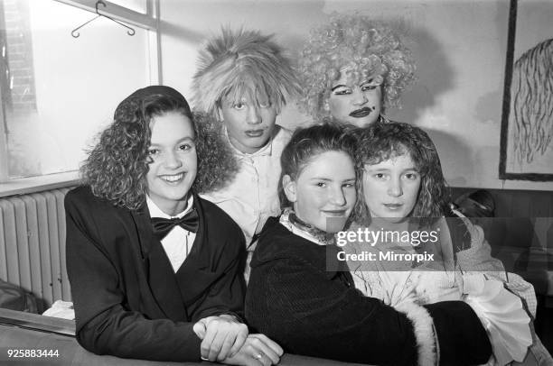 Thornhill High School, Dewsbury took part in the pantomime Cinderella, 12th December 1991.