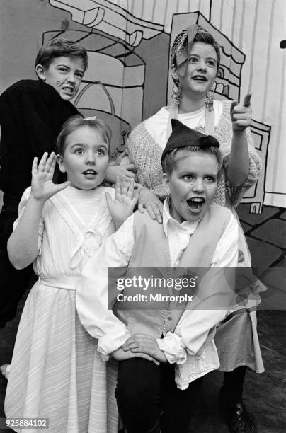 Pupils of St Patricks Roman Catholic Primary School, Birkby, in a scene from Up the Bean, their final-year pupils pantomime. Treading the boards are...