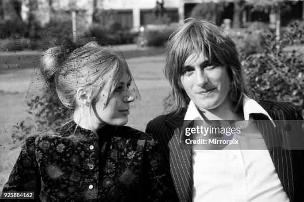 Pop singer and actress Marianne Faithfull who has recently left bexley Hospital, after being cured of heroin addiction is pictured here with her new...