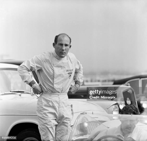International 200 at Aintree motor circuit. Stirling Moss, 22nd April 1961.