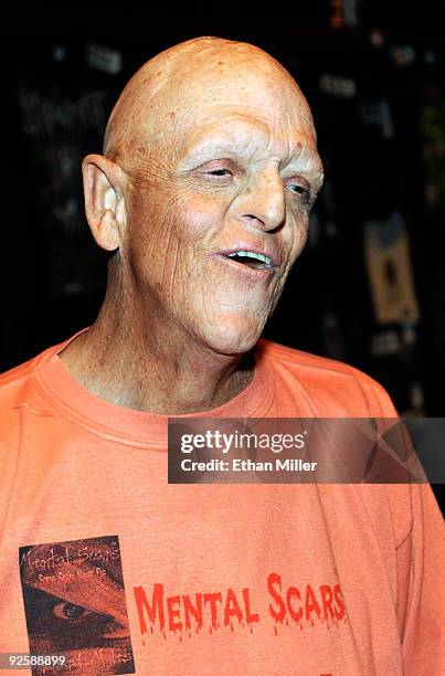 Actor Michael Berryman appears at the Fangoria Trinity of Terrors festival at the Palms Casino Resort October 31, 2009 in Las Vegas, Nevada.