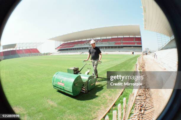 Middlesbrough Football Club, new Riverside Stadium under constriction, Circa 1995.