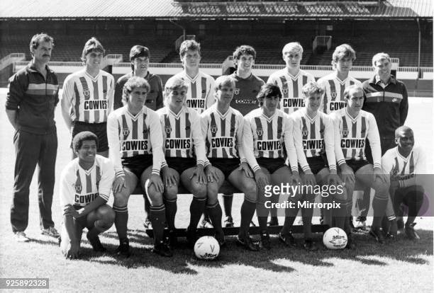 Sunderland A.F.C. Team shot 1984 - 1985 season. August 1984.