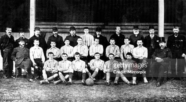 Sunderland football team - 1892 Back Row :T Watson , J McClintock, J McMillan, W Pickersgill, T Carter, E J Doig, J Marr, J Fenton, J Cooke, W T...