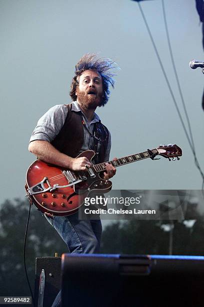 Dan Auerbach of The Black Keys performs at the 2009 Voodoo Experience at City Park on October 30, 2009 in New Orleans, Louisiana.