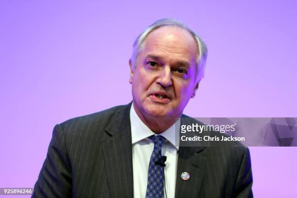 Of Unilever Paul Polman, attends a talk where Prince William, Duke of Cambridge introduces new workplace mental health initiatives at Unilever House...