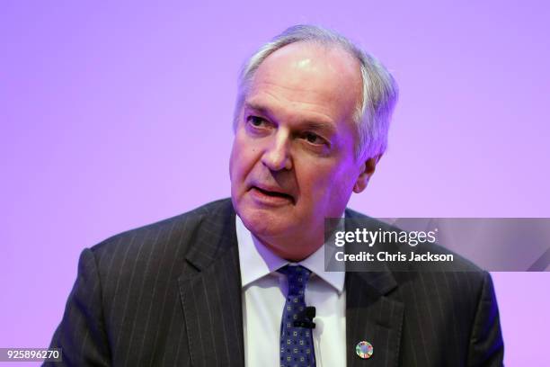 Of Unilever Paul Polman, attends a talk where Prince William, Duke of Cambridge introduces new workplace mental health initiatives at Unilever House...