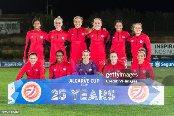 Kadeisha Buchanan of Canada women, Sophie Schmidt of Canada women, Rebecca Quinn of Canada women , Janine Beckie of Canada women, Ashley Lawrence of...