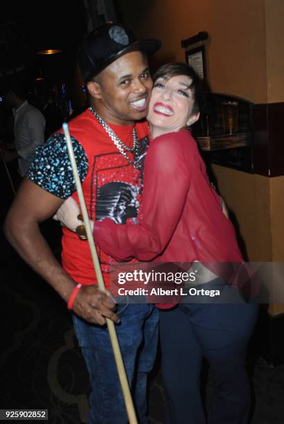 Actors Walter Jones and Naomi Grossman attend Young Variety's 12th Annual Pool Tournament Benefiting Variety - The Children's Charity of Southern...