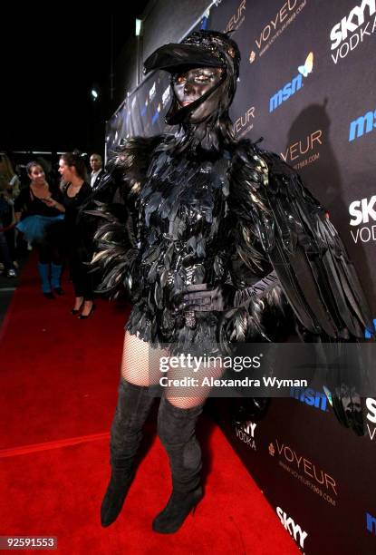 Model Heidi Klum arrives to her 10th Annual Halloween Party Presented by MSN and SKYY Vodka held at the Voyeur on October 31, 2009 in West Hollywood,...