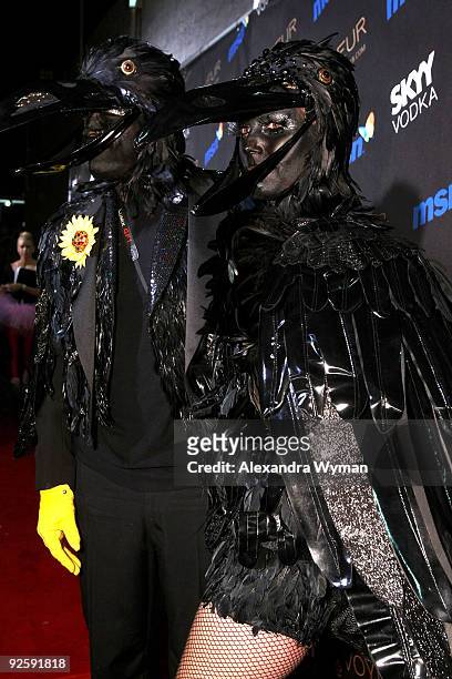 Model Heidi Klum and husband musician Seal arrive to Heidi Klum's 10th Annual Halloween Party Presented by MSN and SKYY Vodka held at the Voyeur on...