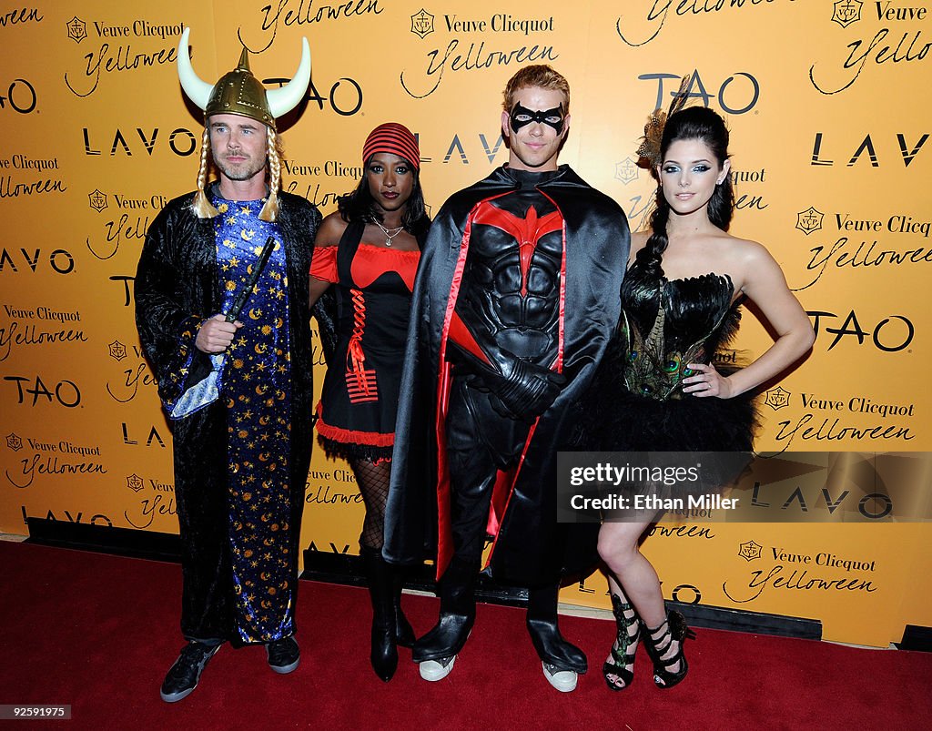 Twilight And True Blood Stars Host At Veuve Clicquot's Yelloween At Tao