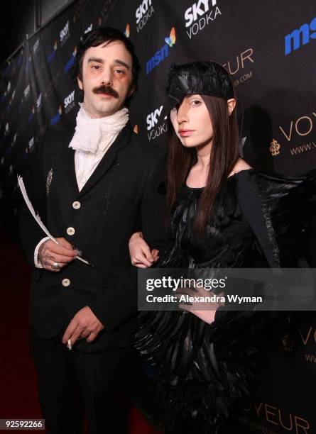 Designer Jeffrey Sebelia and Sandra Church arrive at Heidi Klum�s 10th Annual Halloween Party Presented by MSN and SKYY Vodka held at the Voyeur on...