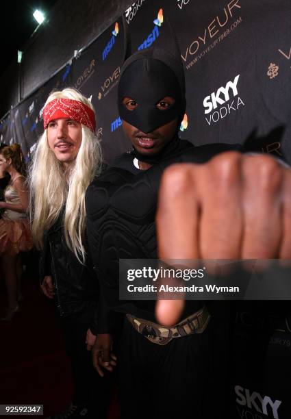 Cisco Adler and Shwayze arrive at Heidi Klum�s 10th Annual Halloween Party Presented by MSN and SKYY Vodka held at the Voyeur on October 31, 2009 in...