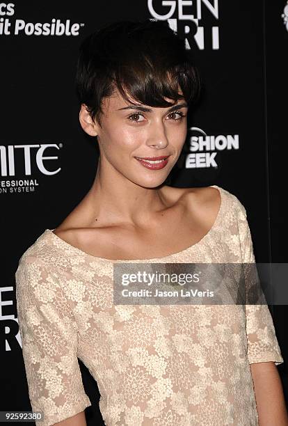 Ceren Alkac attends Gen Art's 12th annual "Fresh Faces In Fashion" at Petersen Automotive Museum on October 29, 2009 in Los Angeles, California.