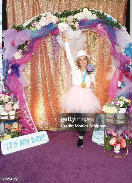 Professional snowboarder and Olympic medalist Jamie Anderson visits WEtv's Bridezillas Museum Of Natural Hysteria on March 1, 2018 in New York City.