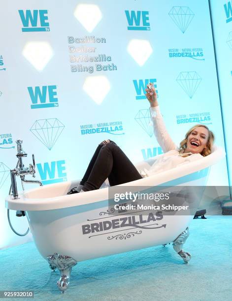 Professional snowboarder and Olympic medalist Jamie Anderson visits WEtv's Bridezillas Museum Of Natural Hysteria on March 1, 2018 in New York City.