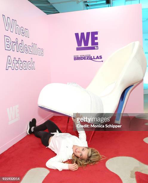 Professional snowboarder and Olympic medalist Jamie Anderson visits WEtv's Bridezillas Museum Of Natural Hysteria on March 1, 2018 in New York City.