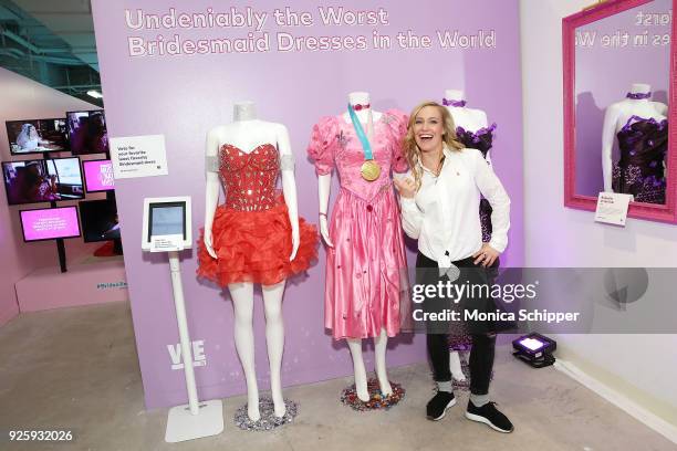 Professional snowboarder and Olympic medalist Jamie Anderson visits WEtv's Bridezillas Museum Of Natural Hysteria on March 1, 2018 in New York City.