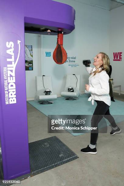 Professional snowboarder and Olympic medalist Jamie Anderson visits WEtv's Bridezillas Museum Of Natural Hysteria on March 1, 2018 in New York City.