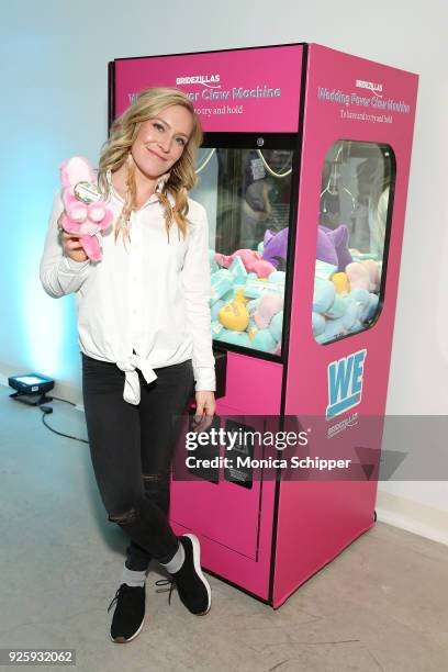 Professional snowboarder and Olympic medalist Jamie Anderson visits WEtv's Bridezillas Museum Of Natural Hysteria on March 1, 2018 in New York City.