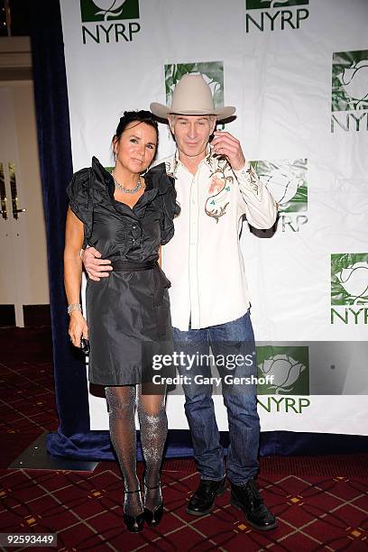 Singer Patti Smyth , and husband, television personality John McEnroe, attend the 14th Annual Bette Midler's New York Restoration Project's Hulaween...