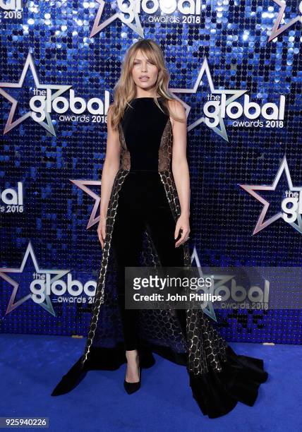 Abbey Clancy attends The Global Awards 2018 at Eventim Apollo, Hammersmith on March 1, 2018 in London, England.
