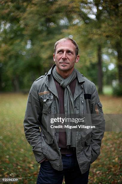 German singer, producer and songwriter Frank Ramond poses for a picture during a portrait session on October 14, 2009 in Munich, Germany. The artist...