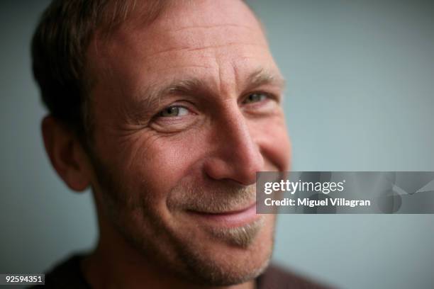 German singer, producer and songwriter Frank Ramond poses for a picture during a portrait session on October 14, 2009 in Munich, Germany. The artist...