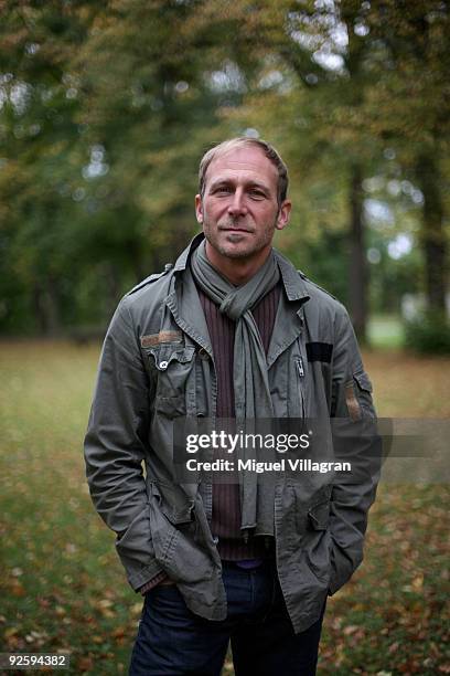 German singer, producer and songwriter Frank Ramond poses for a picture during a portrait session on October 14, 2009 in Munich, Germany. The artist...