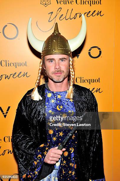 Actor Sam Trammell from the television series "True Blood" arrives at Veuve Clicquot's Yelloween at TAO Nightclub at the Venetian Resort Hotel Casino...