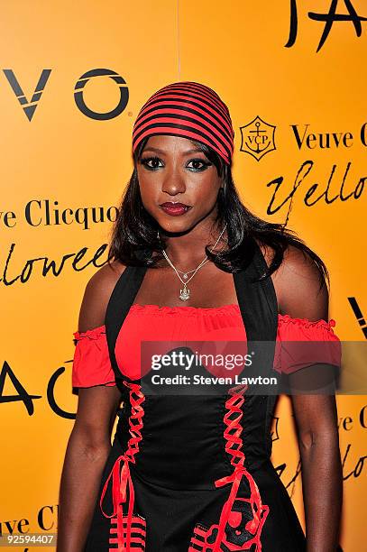 Actress Rutina Wesley from the television series "True Blood" arrives at Veuve Clicquot's Yelloween at TAO Nightclub at the Venetian Resort Hotel...