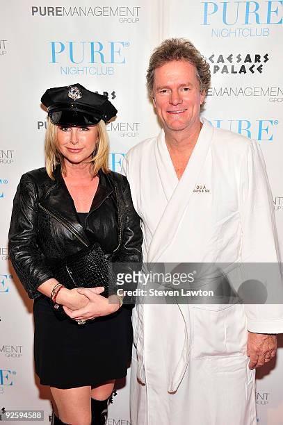 Kathy Hilton and Rick Hilton arrive for Halloween at Pure Nightclub on October 31, 2009 in Las Vegas, Nevada.